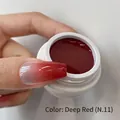 Burgundy red gradient nail patting gel for professional ombre art design - NO.11