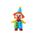 Exquisita figura de payaso de cristal hecha a mano con traje colorido y gorro azul decorativo - Joker - Verde