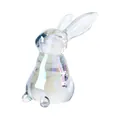 Elegante irisierende Kristall-Hasenfigur mit Regenbogen-Champagner-Finish für die Hausdeko - Irisierender Sitzender Hase / 5.1x5.5x9.2cm