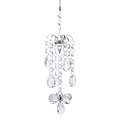 Elegant octopus style clear crystal chandelier pendant for outdoor garden wind chimes. - Crystal Flower Pendant (Transparent) / Length approx. 45cm