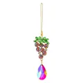 Handgefertigter bunter Trauben-Strassanhänger mit lebhaftem Regenbogen-Kristallprisma. - Trauben / ca. 12CM