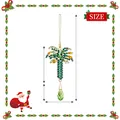 Eleganter funkelnder Strass-Palmenanhänger für Weihnachtsbaum- und Taschendekoration - Palme Taschenanhänger