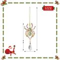 Exquisites goldenes Spinnen-Hängedekor mit Strasssteinen und klarem Kristall-Tropfenanhänger - Spinne Taschenanhänger