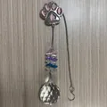 Acchiappasole in cristallo con zampa di cane in metallo per decoro giardino e regalo ricordo - Zampa a Doppia Faccia - Ciondolo Sfera di Luce