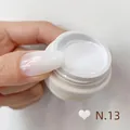 Professional white gradient nail pat gel for salon nail art manicures, shade number 18 N.13 - No.13