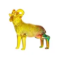 Splendida statuina di capra zodiacale in cristallo con vetro sfumato multicolore - Stile A Capra / 94x33x79.5mm / Multicolore