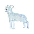 Statuetta di capra in cristallo iridescente con finitura olografica per decoro di lusso - Stile A Capra / 94x33x79.5mm / Aurora boreale