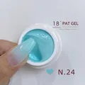 Professional cyan nail stamping gel for gradient nail art designs, color shade N.24 - No.24