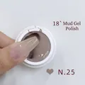 Nail patting gel in shade N.25, mocha brown color for gradient nail art professional use - No.25