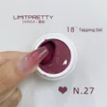 Professional nail patting gel polish in a deep rose purple shade, color N.27 for nail art - NO.27