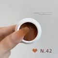 Professional brown gradient nail painting gel in color shade N.42 for art salon use - No.42