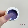 Purple solid patting nail gel for gradient manicure art finish in color shade N.45 - No.45