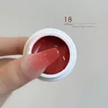 Stamping nail gel in coral red shade N.43 for gradient nail art - No.43