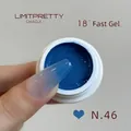 Deep blue gradient nail gel polish for painting, shade N.46 professional salon use - No.46