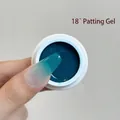 Professional deep teal green stamping gel for gradient nail art effect, shade N.47 - No.47