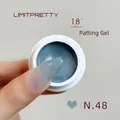 Professional gradient nail painting gel in dusty blue shade, color No.48 for salon use - No.48