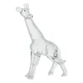 Eleganter klarer Kristallglas Giraffe Figur Schmuckstück für Haus oder Büro Deko - Transparent