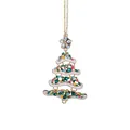 Pendentif de sapin de Noël coloré avec cristaux étincelants et étoile au sommet, sku - Grand Sapin de Noël Pendentif