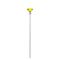 Elegante asta decorativa con diamante in cristallo giallo e asta in metallo argentato - Forma di diamante / Giallo Oro