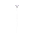 Asta decorativa argento per vasi con diamante in cristallo viola sfaccettato casa - Forma di diamante / Rosa