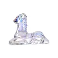 Elegant iridescent crystal reindeer figurine, artistic desktop animal ornament sculpture - Sitting Unicorn (Iridescent)