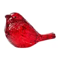 Elegant ruby red translucent crystal glass bird figurine for luxury home desk decor - Simulated Bird Figurine (LSSJBJ521) / 1 Piece (78.5*39.2*48mm) / Bright Red