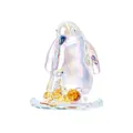 Exquise figurine de famille de pingouins en cristal iridescent pour une décoration élégante - Pingouins Couleur AB / 70x78.6mm