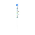 Paletto decorativo da giardino con sfera di cristallo blu e ciondoli a sirena - Sfera di Perline Multicolore (Tipo B) / Blu