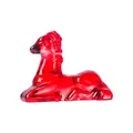 Elegant red crystal reclining deer figurine for home decor and desktop ornament - Sitting Unicorn (Ruby Red)