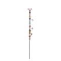 Paletto decorativo da giardino con perle in vetro e ciondoli cristallo - Diamante di Perline Multicolore (Tipo B) / Rosa