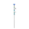 Paletto decorativo da giardino con perle di vetro colorate e diamante di cristallo - Diamante di Perline Multicolore (Tipo B) / Blu medio