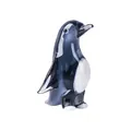 Statuina di pinguino in vetro blu artigianale per decorazione domestica - Pinguino / Grigio nero