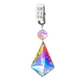 Poids de nappe élégant en cristal AB iridescent avec clip en métal pour table à manger - Tablecloth clip ab color--50 new horns about 10cm25g
