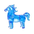 Élégante figurine de cheval en cristal bleu translucide pour décoration de table moderne - Little pony--medium blue 60*16.5*50mm25g