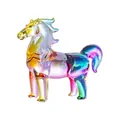 Figurine de cheval en cristal arc-en-ciel irisé décoration animalière en verre élégante - Little pony--colorful 60*16.5*50mm25g