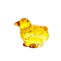 Handcrafted yellow crystal chick figurine for home desk decoration and unique gift idea - Yellow Chick (LSSJBJ626) / 24.5x17x25mm