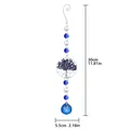 Tree of Life suncatcher with blue crystals and 30cm length for garden decoration - Tree of Life Stone Chip Style / 31cm / Medium Blue
