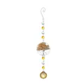 Handmade Tree of Life crystal suncatcher with amber faceted ball for home and garden. - Tree of Life Stone Chip Style / 31cm / Gold