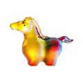 Exquise figurine de cheval en cristal iridescent coloré pour une décoration de luxe - Petit cheval à bascule / 79.4*26*60mm / Multicolore