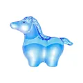 Élégante figurine de cheval en cristal bleu sculpture animalière en verre décor - Petit cheval à bascule / Bleu Moyen