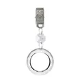 Elegante peso per tovaglia in cristallo sfaccettato per decorazione tavoli nuziali - Ciondolo Anello di Cristallo da 50mm / Lunghezza Totale Circa 10