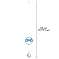Detail of dragonfly crystal suncatcher with rainbow metal and prism ball - Colorful Dragonfly / Lighting Ball