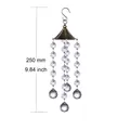 Clear crystal sun catcher wind chime in bronze finish with 9.84 inch height scale - Antique Bronze 20 Lighting Ball Pendant / Clear