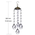 Antique bronze metal crystal suncatcher pendant with 260mm length for garden decor - Antique Bronze 38 New Pipa Pendant / Clear