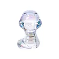 Elegante iriserende kristallen slangenfiguur dierenriem ornament met een regenboogglans - Slang (Snake) / 34*42*56mm (76g) / AB-Kleur (Iriseerend)