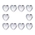 Détail de pendentifs en cristal transparent en forme de cœur de 38mm pour DIY - Forme de Cœur 27mm