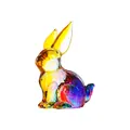 Luxe kleurrijke kristallen konijnenfiguur met regenboogverloop voor huisdecoratie - Konijn (Rabbit) / 56*28*68mm (64g) / Veelkleurig