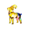 Exquise kleurrijke kristallen geitenbeeldje met een levendig regenboogverloop decor. - Schaap / 62*37*71mm (67g) / Veelkleurig