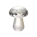 Figurine champignon en cristal facetté, décoration de bureau élégante en verre miniature - Petit Champignon / 40*53mm / Transparent