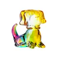Luxe kleurrijke kristallen glazen hond figurine met regenboog verloop decoratie - Hond (Dog) / 40*50*53mm (66g) / Veelkleurig